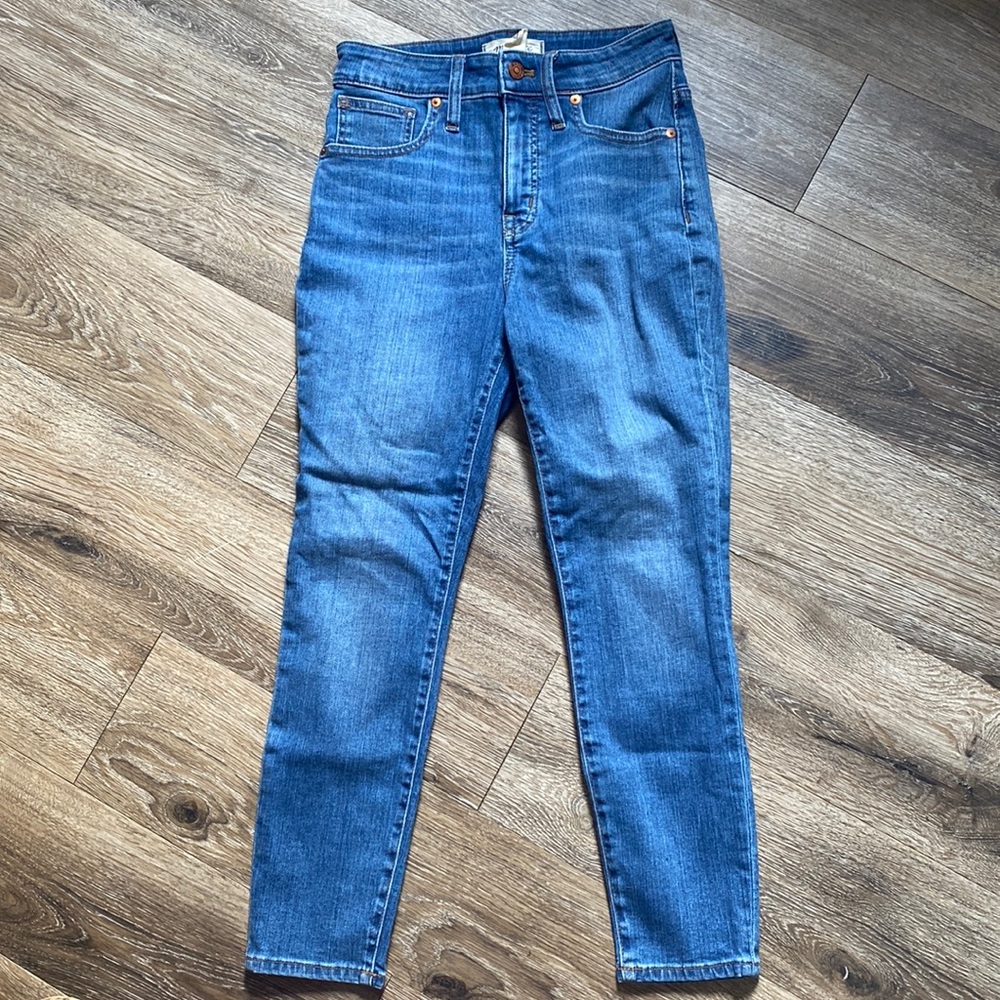 Madewell Medium Wash Curvy High Rise Skinny Crop Jeans Size 26P